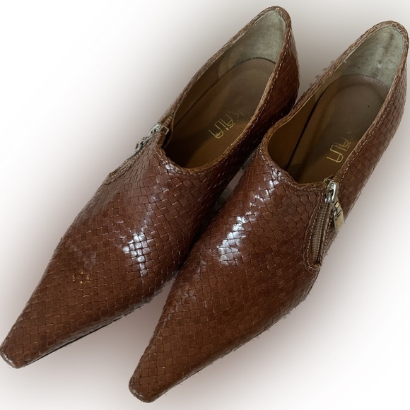 $50 sale Mikala Brazilian all leather Misty bootie side zip 7M retro boho artsy - Picture 1 of 8